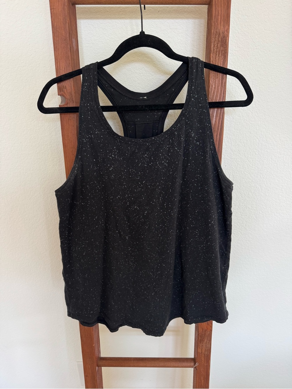 Lululemon Black Speckled Racerback Love Tank Top - Women